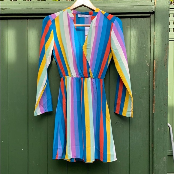 Dresses & Skirts - Rainbow disco dress